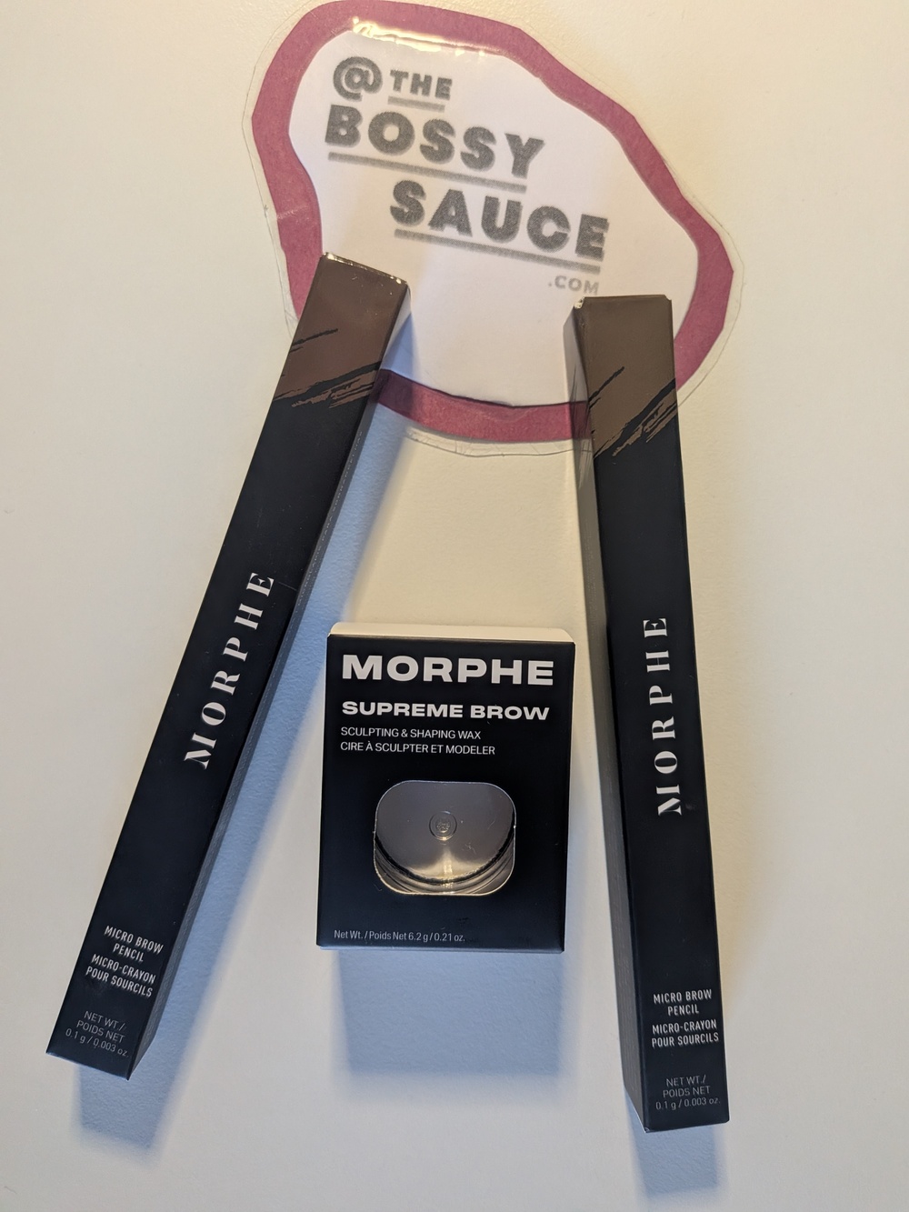 🌸 Morphe Micro Brow Hazelnut + Latte + Supreme Brow Wax Trio NWT